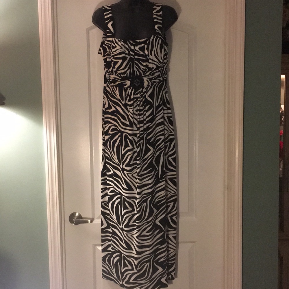 Maxi Zebra print Enfocus Dress